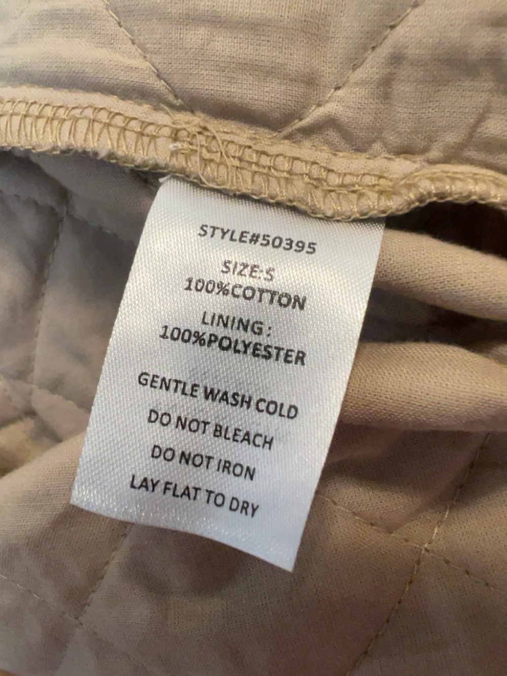 Grade & Gather Quilted Midi Skirt Tan Cotton Size Small NWT $104 - Picture 5 of 5